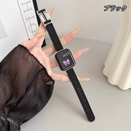 3日タイムセール25％OFF! アップル ウォッチ 10/11 バンド シリコン apple watch se3 バンド  マグネット 細い M325
