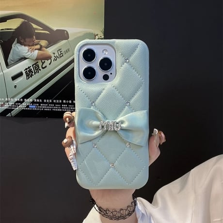 iphone ケース リボン デコ iphone ケース 韓国 かわいい M244