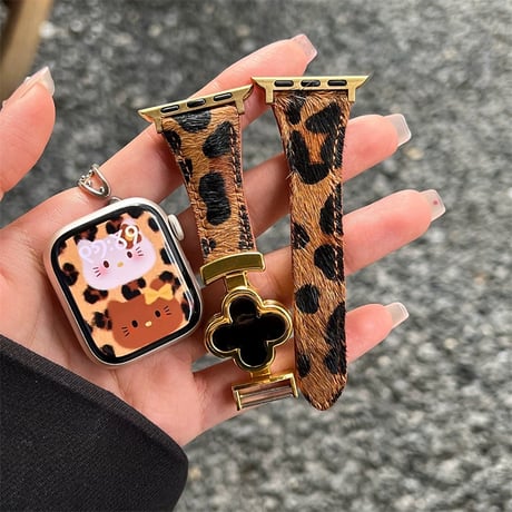 アップル ウォッチ バンド 女性 マグネット apple watch バンド ヒョウ 柄 おしゃれ M310