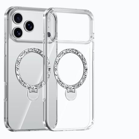 magsafe 対応 iphone17 ケース クリア iphone17pro ケース かわいい スタンド M298