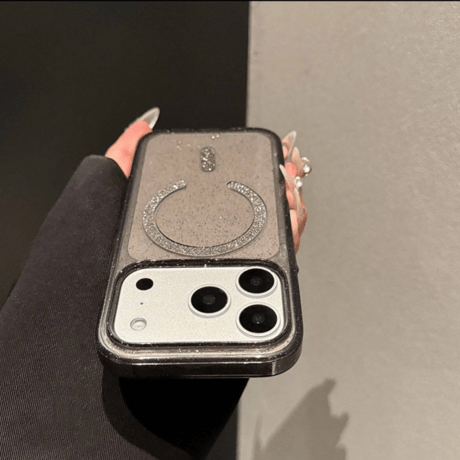 キラキラ iphone クリア ケース magsafe iphone18pro/17pro ケース 透明 かわいい M090