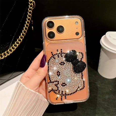 スマホケース デコ ストーン iphoneケース 人気 女子 リボン  M299