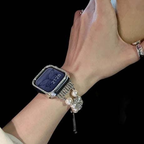 アップル ウォッチ ブレスレット apple watch バンド キラキラ【保護ケースプレゼント】M105
