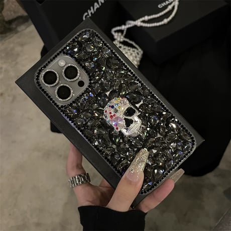 iphone16/16pro ケース キラキラ スマホケース デコ ストーン M157