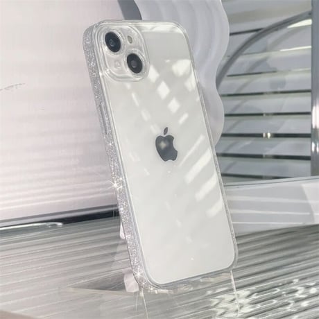 iphone16/16pro ケース クリア ガラス iphone ケース キラキラ 透明 M001