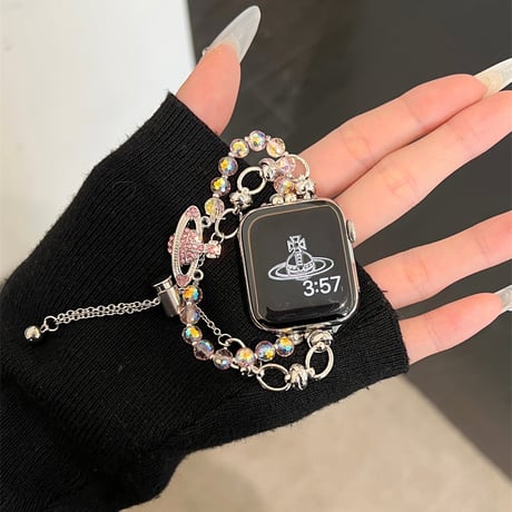 アップル ウォッチ ブレスレット apple watch バンド ビーズ パール M336