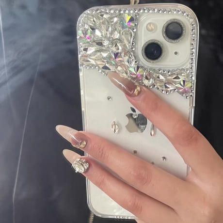 【カメラ保護リング付き】iphone17/17pro ケース デコ クリア iphone ケース キラキラ 女子 人気 M046