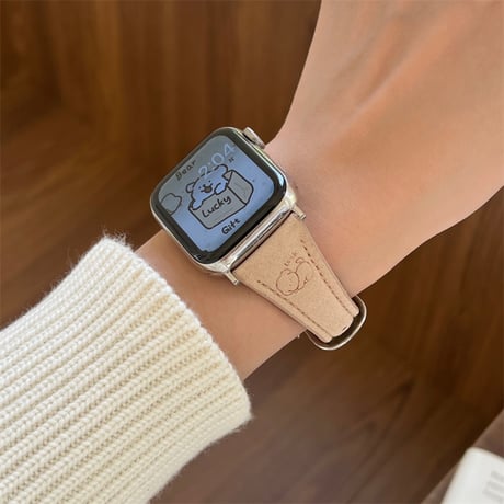 apple watch バンド 犬 アップル ウォッチ バンド  42ｍｍ/46ｍｍ レザー レディース M304