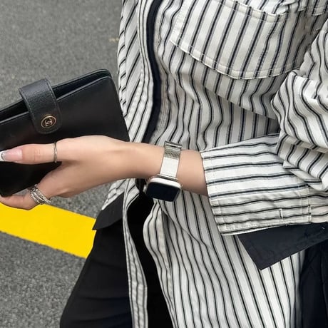 アップル ウォッチ バンド お 揃い apple watch バンド ステンレス「男女兼用」 M238