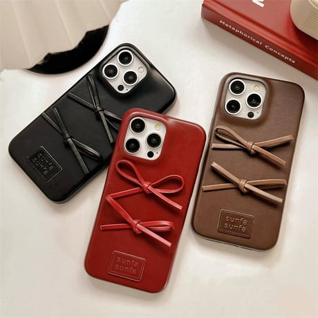 iphone ケース かわいい iphone16/16pro ケース 韓国 リボン M253