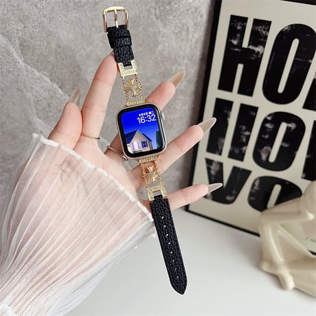 アップル ウォッチ バンド かわいい apple watch Series10 バンド レザー レディース M293