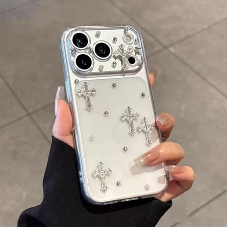 スマホケース 透明 デコ iphone17/17pro ケース 女子 人気 M327
