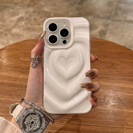 ハート iphone16/16pro ケース 大人 可愛い iphone ケース 韓国 人気 M252