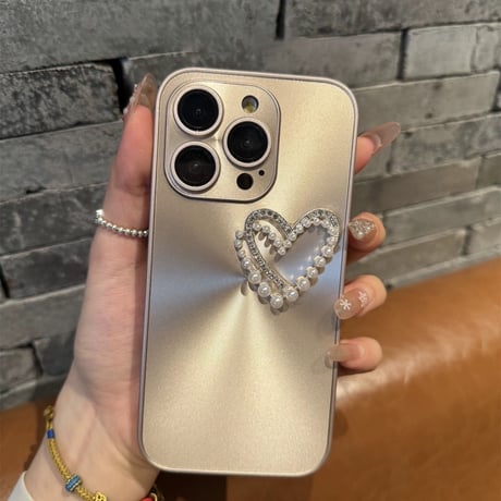 iphone ケース ハート 韓国 iphone ケース 人気 女子【カメラ保護フィルム一体型】M049