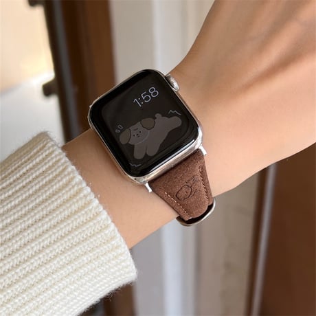 apple watch バンド 犬 アップル ウォッチ バンド  42ｍｍ/46ｍｍ レザー レディース M304