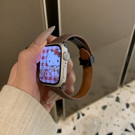 猫 アップル ウォッチ バンド かわいい レザー apple watch バンド マグネット M213
