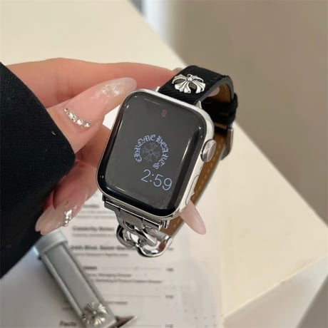 アップル ウォッチ バンド おしゃれ  apple watch series 10 バンド チェーン M186