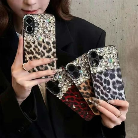 iphone ケース 豹 柄 スマホケース デコ 人気 女子  M218