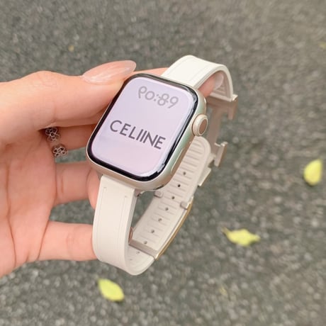 3日タイムセール25％OFF! アップル ウォッチ 10/11 バンド シリコン apple watch se3 バンド  マグネット 細い M325