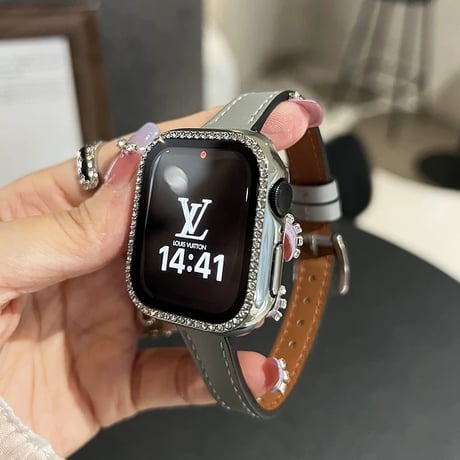 【保護ケース付き】アップル ウォッチ バンド 女性 人気 apple watch バンド レザー 細い M204