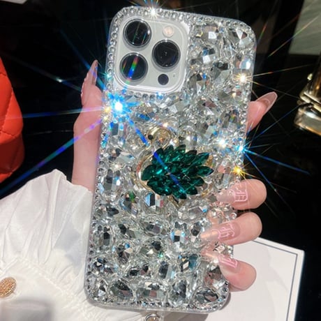 iphone ケース デコ iphoneケース キラキラ 人気 女子「パールチャーム付き」M038