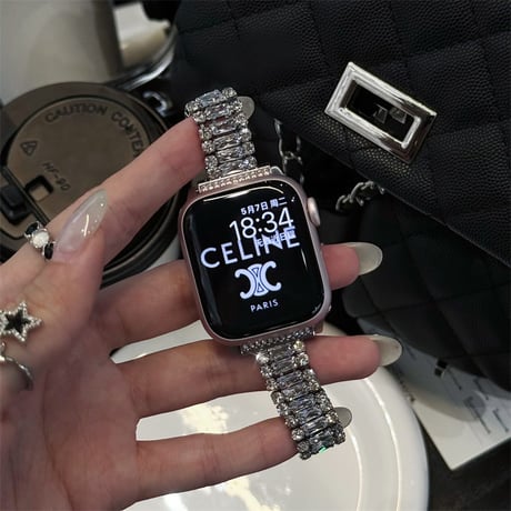 apple watch Series 10 バンド キラキラ アップル ウォッチ ブレスレット レディース M081