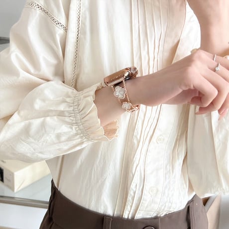 四葉のクローバー apple watch ブレスレット アップル ウォッチ バンド 女性 人気 M086