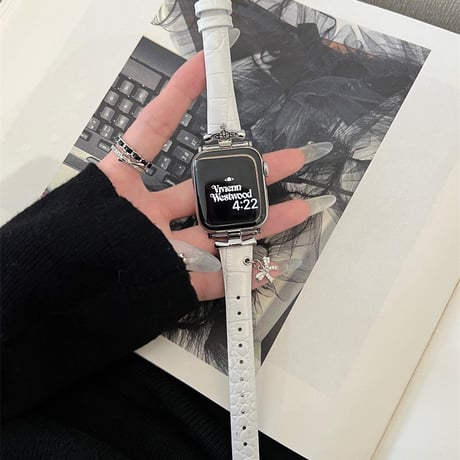 アップル ウォッチ シリーズ 10 バンド レザー apple watch バンド 可愛い チャーム付き M078