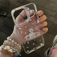 iphone16/16pro ケース クリア おしゃれ スマホケース デコ かわいい M184