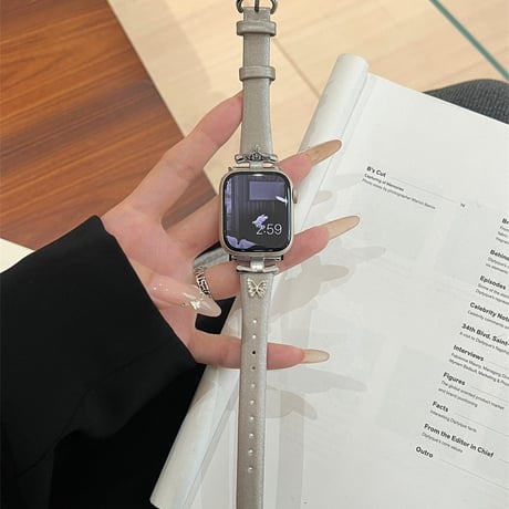 アップル ウォッチ レザー バンド くすみカラー apple watch バンド レディース M096