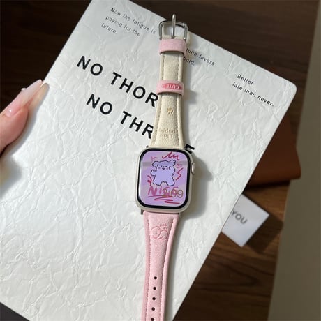 apple watch バンド 犬 アップル ウォッチ バンド  42ｍｍ/46ｍｍ レザー レディース M304