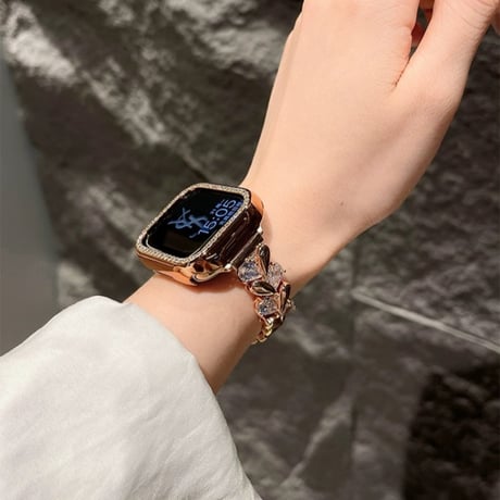 ジルコン アップル ウォッチ バンド キラキラ apple watch ブレスレット M098