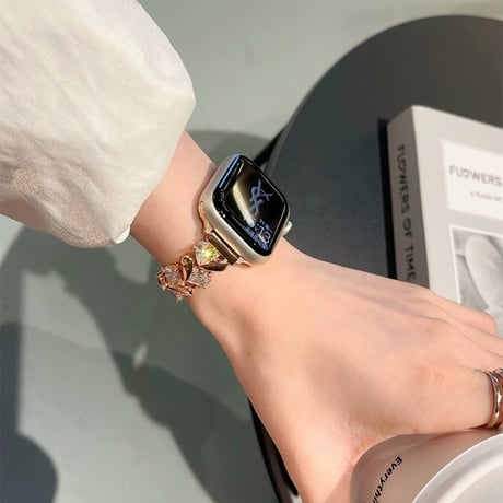ジルコン アップル ウォッチ バンド キラキラ apple watch ブレスレット M098