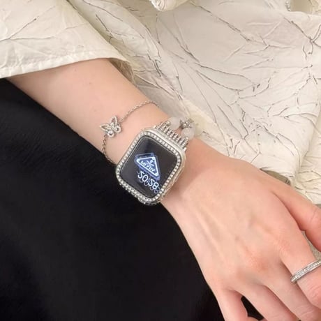 アップル ウォッチ ブレスレット apple watch バンド パール ラインストーン M288