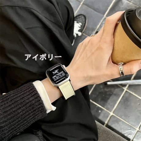 アップル ウォッチ バンド マグネット apple watch バンド レザー+シリコン M206