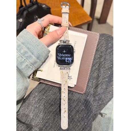 アップル ウォッチ バンド 女性 おしゃれ ベルベット apple watch 11 42mm バンド かわいい M315