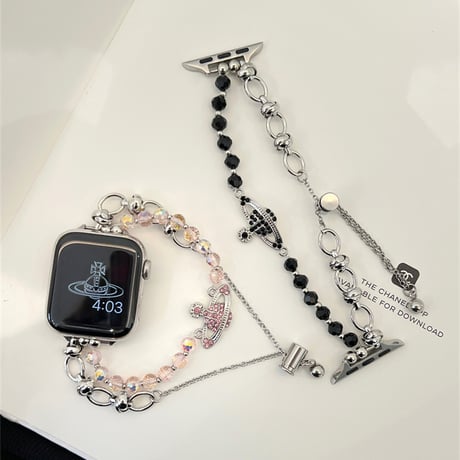 アップル ウォッチ ブレスレット apple watch バンド ビーズ パール M336