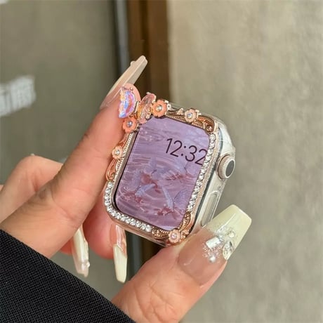 アップルウォッチ 10 カバー おすすめ 女性 apple watch ケース キラキラ M309