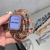 apple watch ブレスレット 重ね 付け アップル ウォッチ 10 バンド 女性 「apple watchケース付き」M243