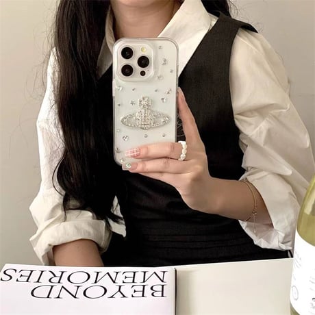 iphone16/16pro ケース クリア おしゃれ スマホケース デコ かわいい M184