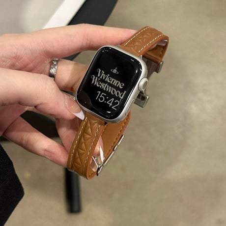 アップル ウォッチ バンド レザー apple watch バンド 磁石 細め M216