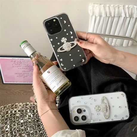 iphone16/16pro ケース クリア おしゃれ スマホケース デコ かわいい M184