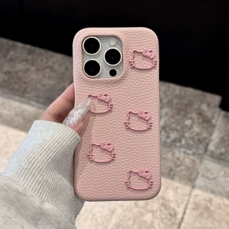 iphone16/16pro ケース かわいい iphone ケース 猫 ピンク M154