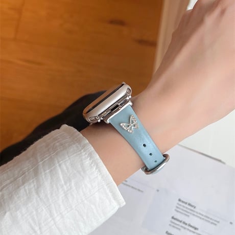 アップル ウォッチ レザー バンド くすみカラー apple watch バンド レディース M096
