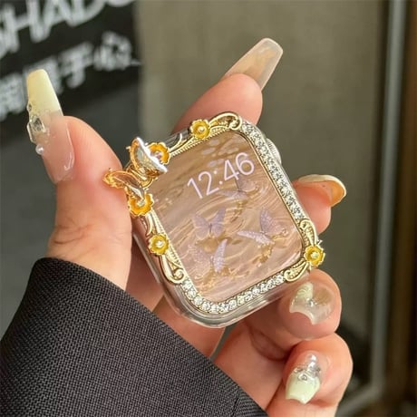 アップルウォッチ 10 カバー おすすめ 女性 apple watch ケース キラキラ M309