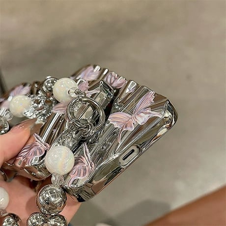 iphone ケース ミラー バタフライ iphone ケース 韓国 可愛い M115