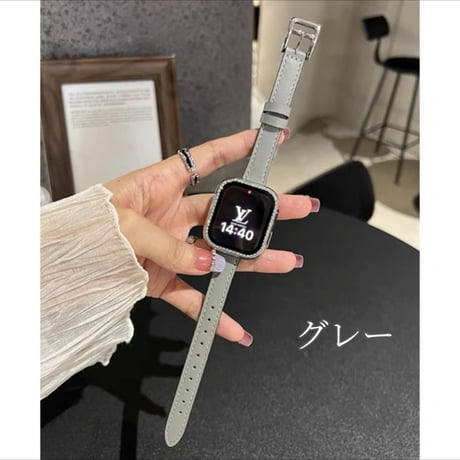 【保護ケース付き】アップル ウォッチ バンド 女性 人気 apple watch バンド レザー 細い M204