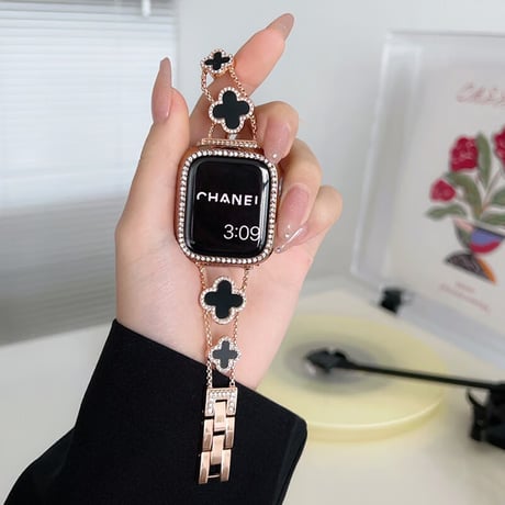 四葉のクローバー apple watch ブレスレット アップル ウォッチ バンド 女性 人気 M086
