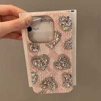 iphone16/16pro ケース デコ ハート iphoneケース 人気 女子 「カメラ保護リングプレゼント」M122