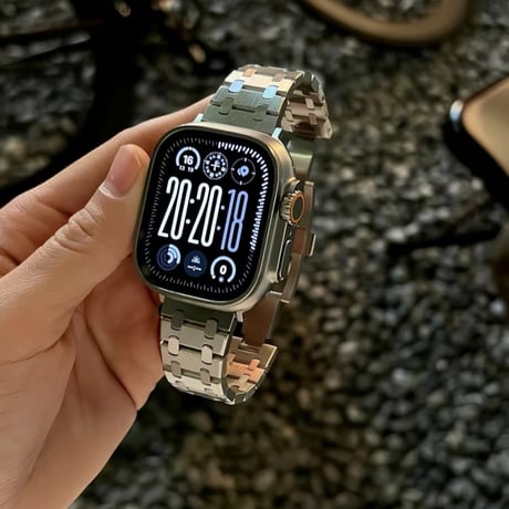 3日タイムセール30％OFF! 【国内翌日発送】アップルウォッチ46ｍｍ/49ｍｍ ステンレス バンド 男女兼用